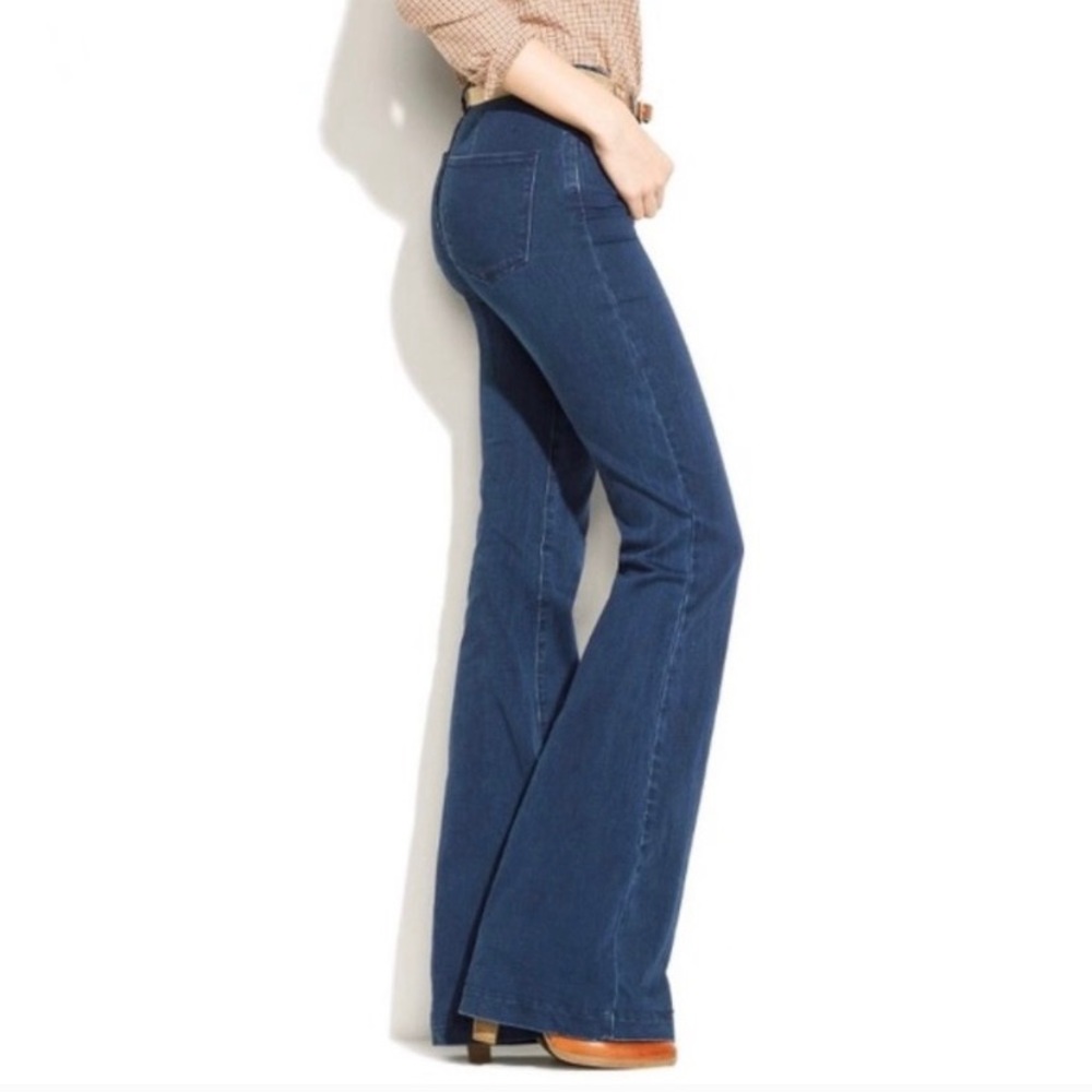 NWOT Madewell Dark Wash Widelegger Jeans